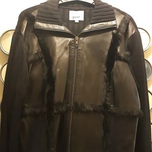 🌺SPORT LEATHER & KNIT Sweater